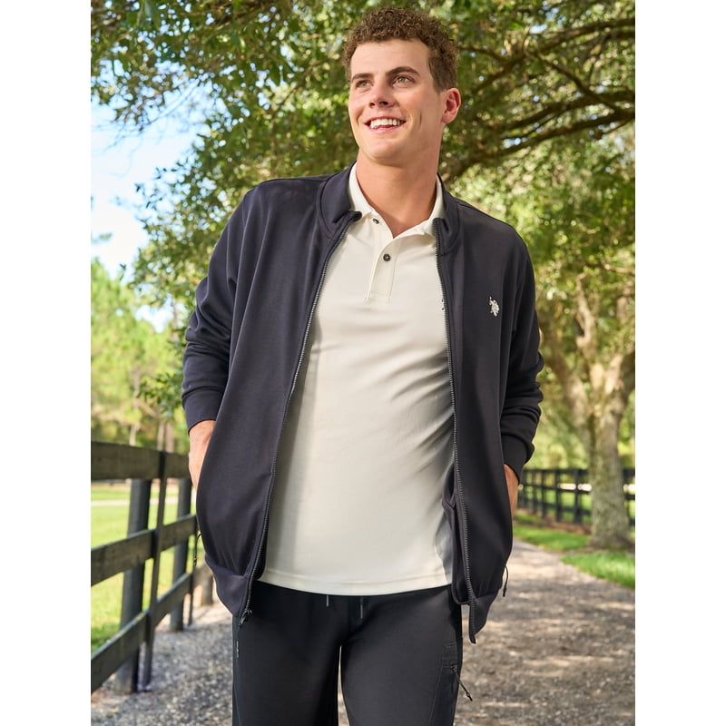 Men's Performance Interlock Polo Shirt - Versatile Casual and Sportswear