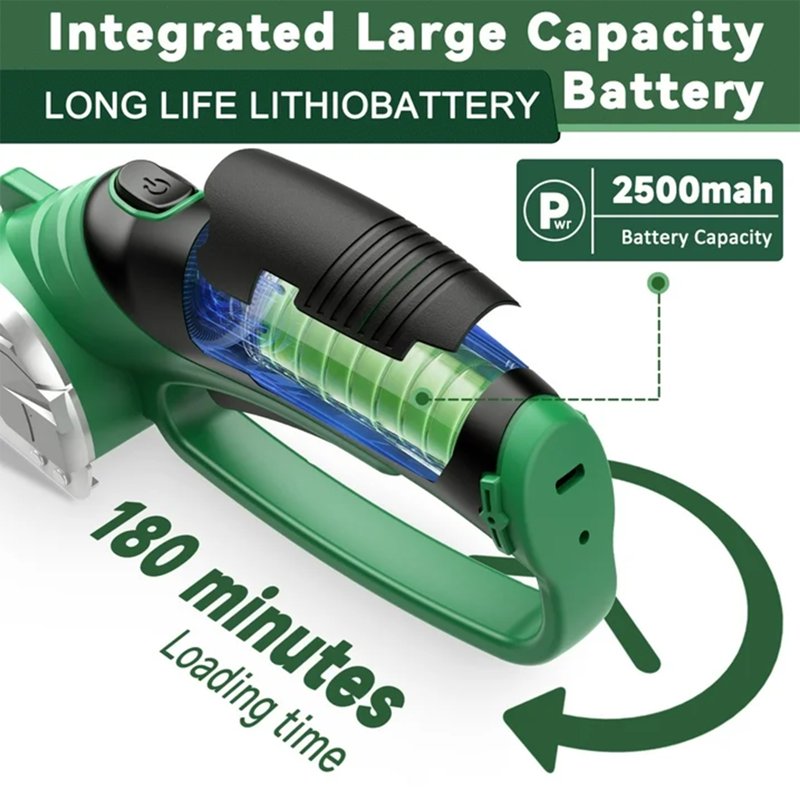 Cordless Electric Cardboard Cutter with Blades, Safety Lock & LED Light