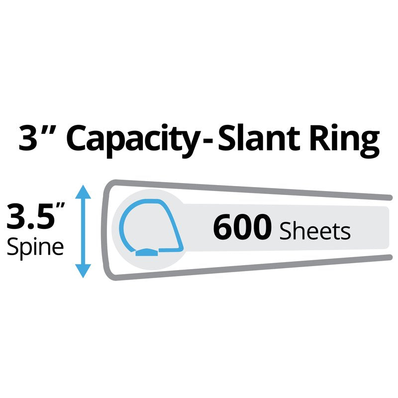 3-Inch Ring Binder with 8 Tab Dividers Office Supplies Set
