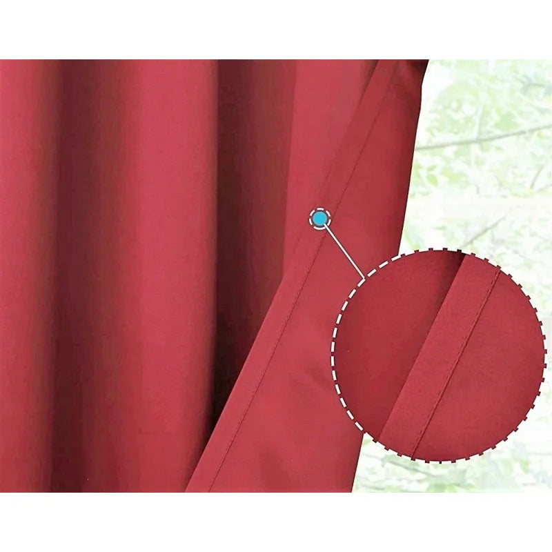 Thermal Blackout Grommet Window Curtain Panel 28x36 for Privacy & Energy Efficiency