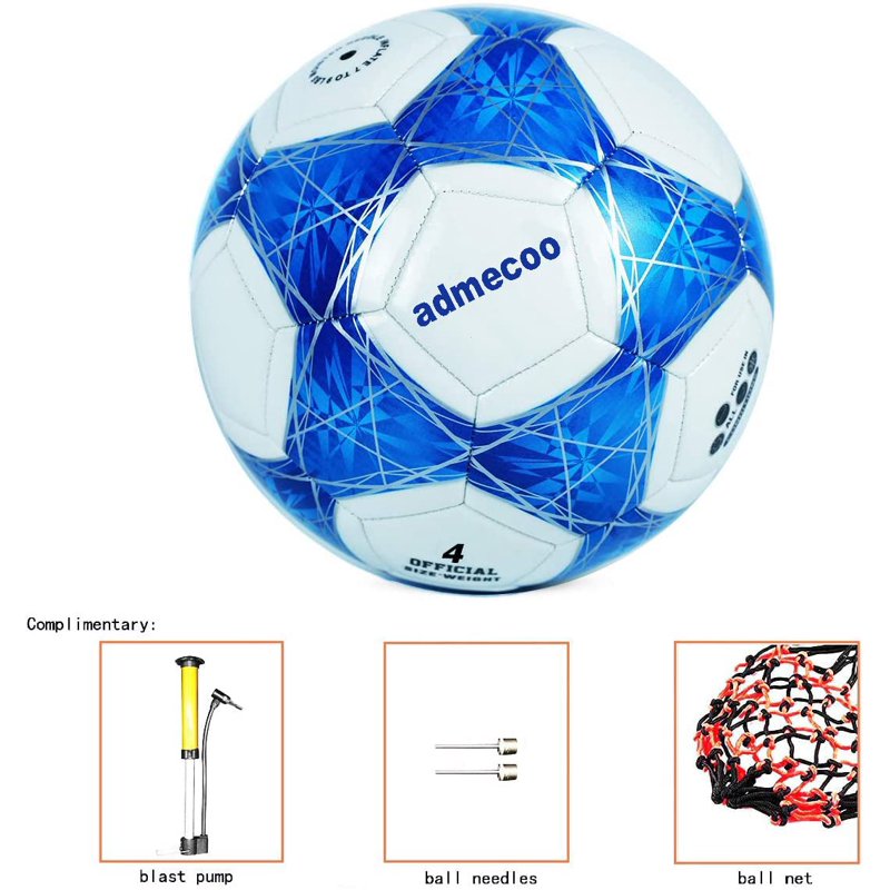 Admecoo Glow in the Dark Soccer Ball - Size 5 (Variation: Size.5) with Pump Needles
