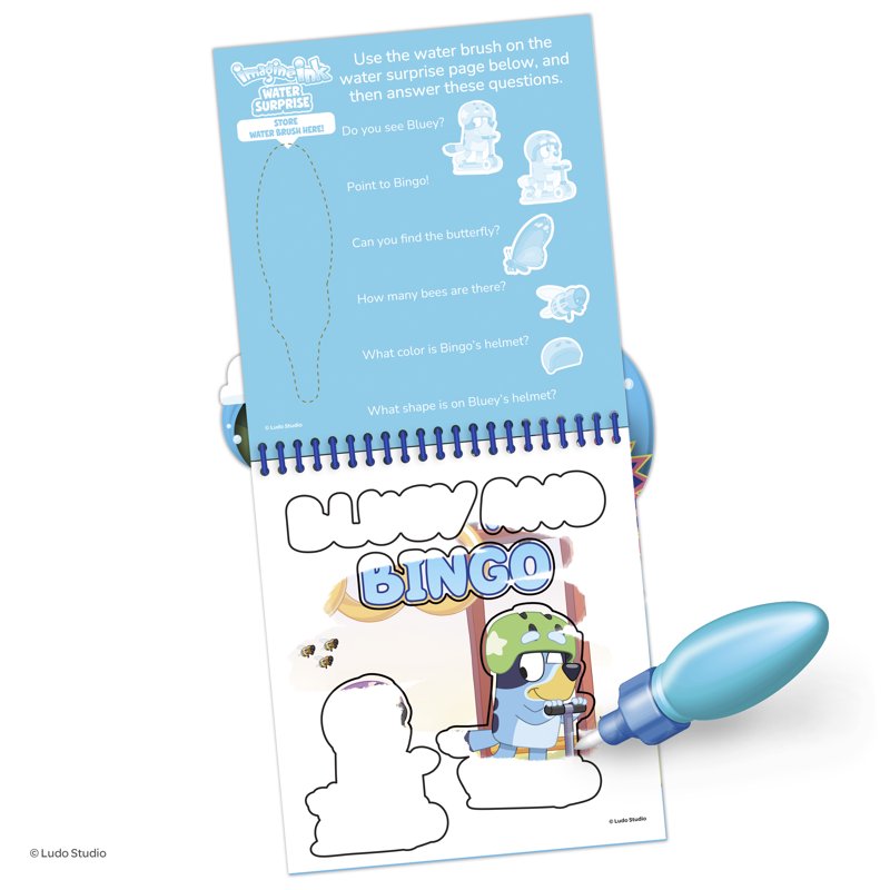 Bluey Water Surprise Boards Set - Mess-Free Coloring for Kids