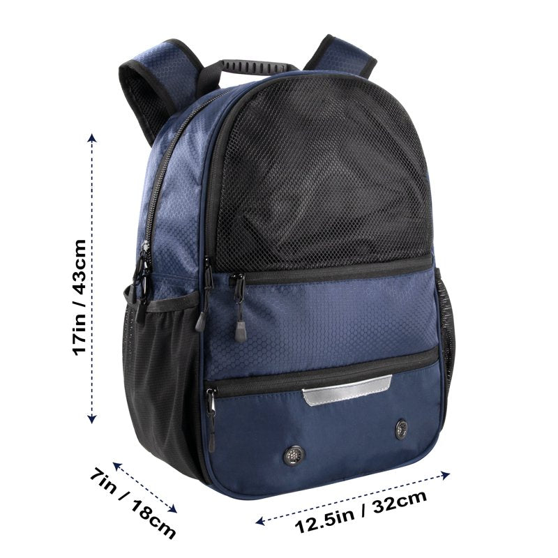 Multi-Sport Backpack with Shoe Compartment & Ball Pocket – 17-Inch Sports Bag for Soccer, Football, Baseball, Basketball & Softball