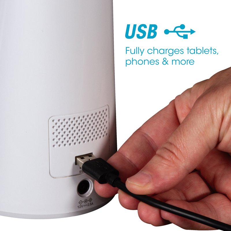 Sanitizing LED Desk Lamp with Wireless Charging & Adjustable Neck