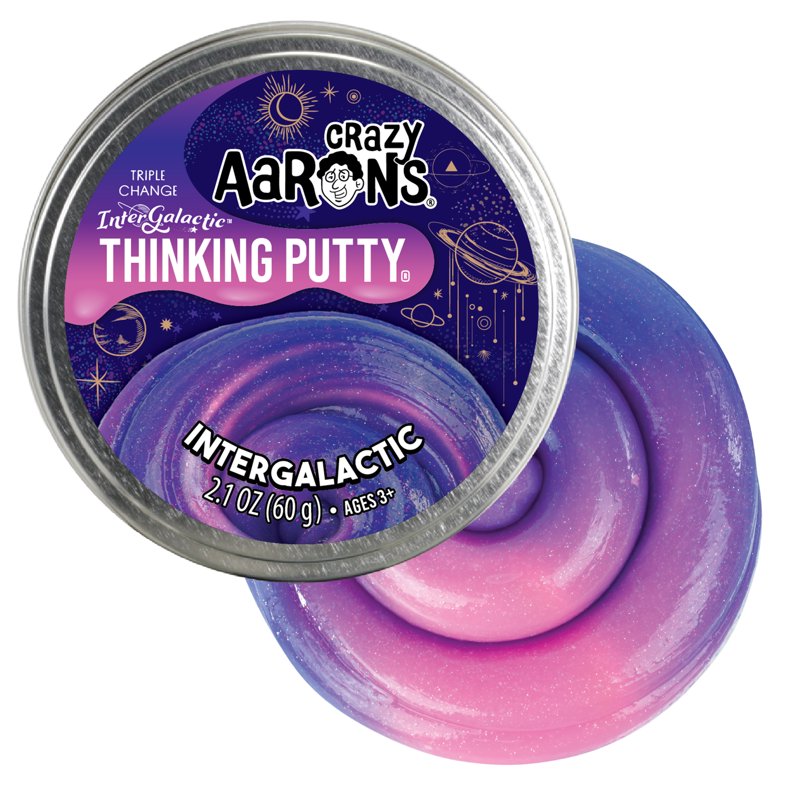 Intergalactic Color-Changing Thinking Putty for Kids & Adults - 3.5 Inch Tin