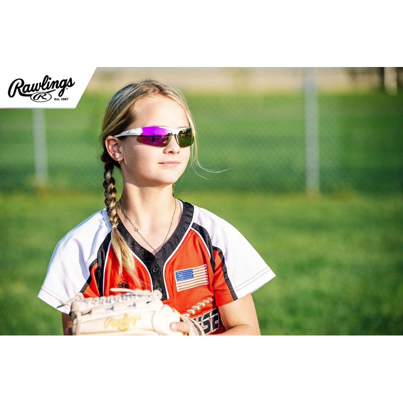 Youth Sports Sunglasses with UVA UVB Protection - Purple