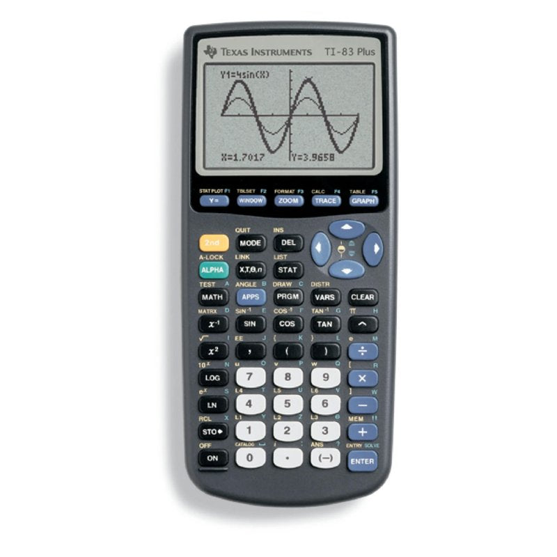 Pre-Owned Texas Instruments TI-83 Plus Graphing Calculator for High School Math & Science