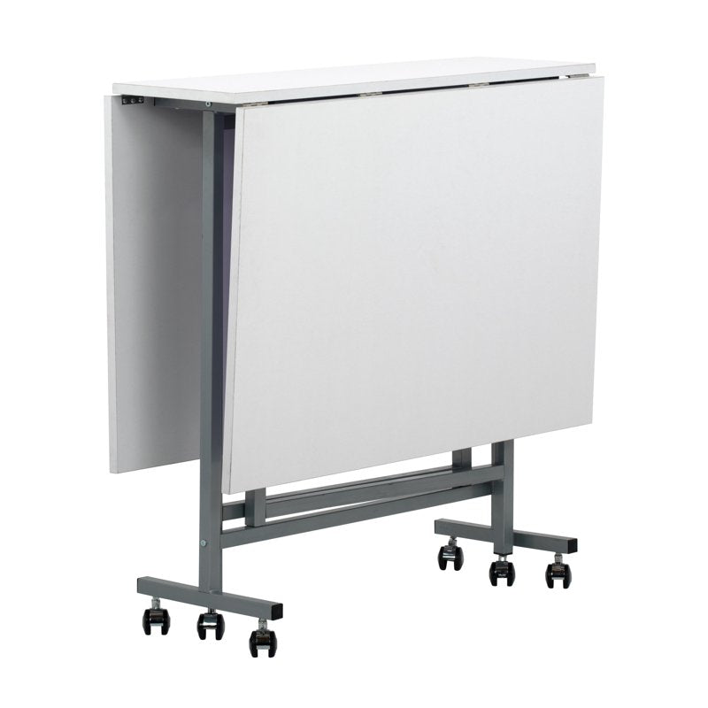 Folding Craft and Sewing Table with Casters - Adjustable Work Surface
