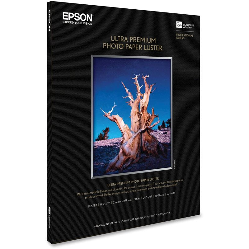 Premium Luster Photo Paper for Vivid Digital Prints - 8.5x11 Inch, 50 Sheets