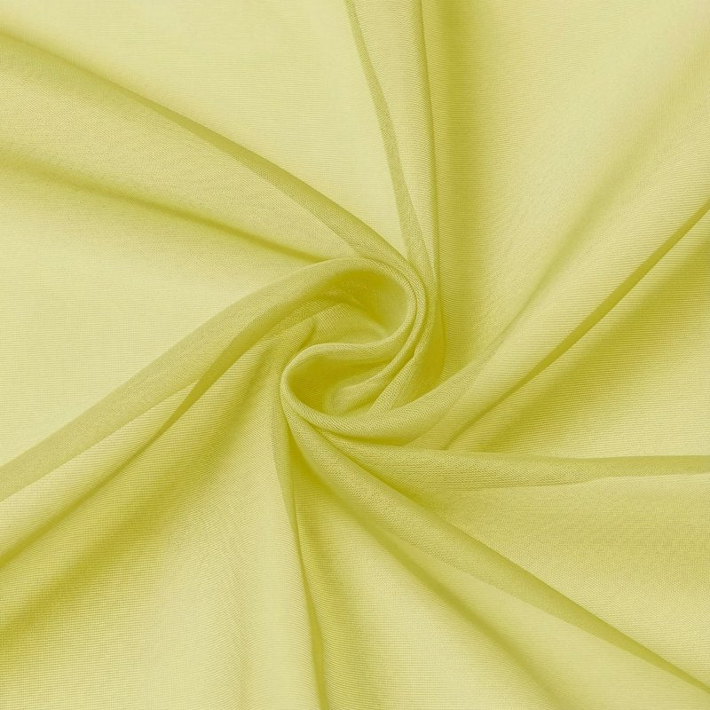 Lemon Sheer Curtains 2 Pack - Light-Filtering Voile Drapes for Living Room & Bedroom