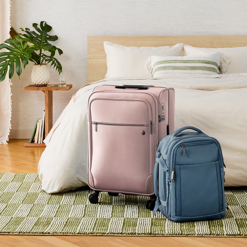 18-Inch Nylon Travel Backpack with Laptop Sleeve & Multiple Compartments