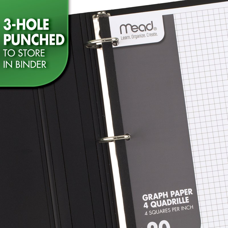 Graph Ruled Paper Tablet 20 Sheets 11 x 8.5 Inch for Drawing & Plotting