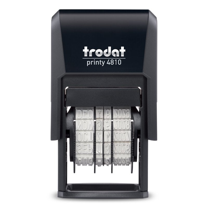 Self-Inking Date Stamp with Pocket Size Black Impression - MMM-DD-YYYY Format