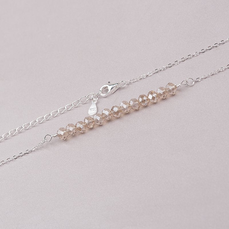 Sterling Silver Beads Necklace for 13th Birthday Girl - Customizable Gift
