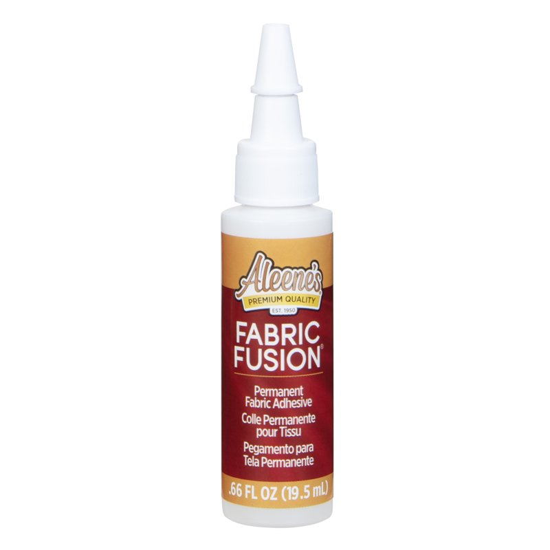 3 Pack Fabric Fusion Permanent Fabric Glue - Clear, Dries Flexible
