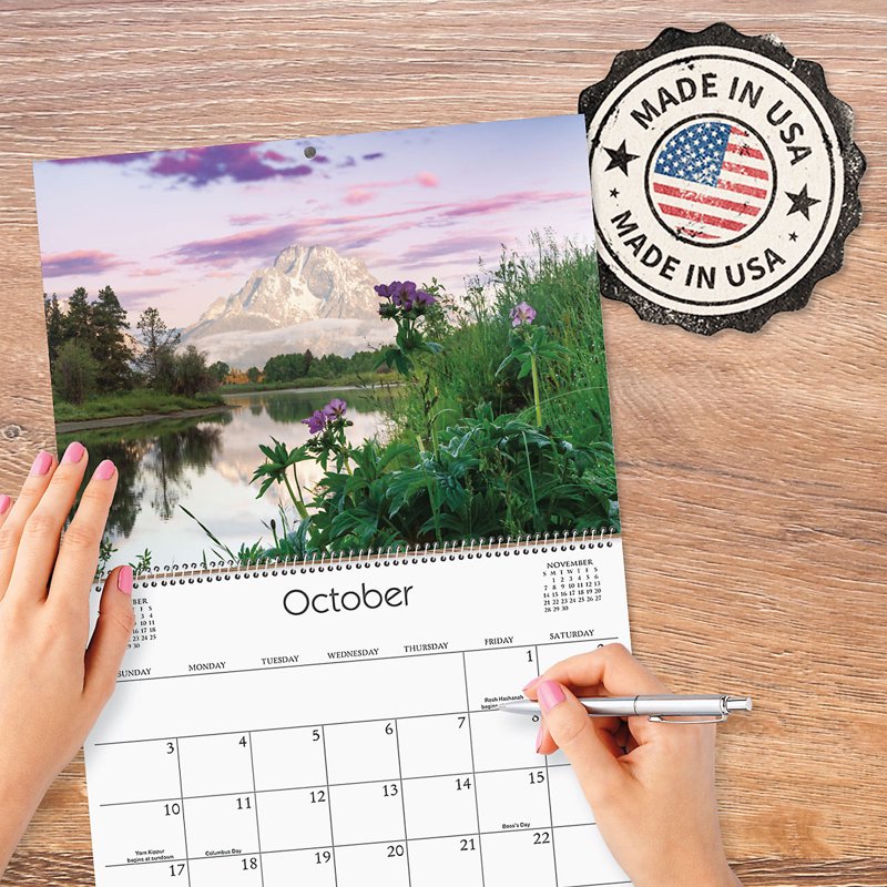 Wildflowers Wall Calendar 2027 - Scenic Nature Photography, 9x12 Inch