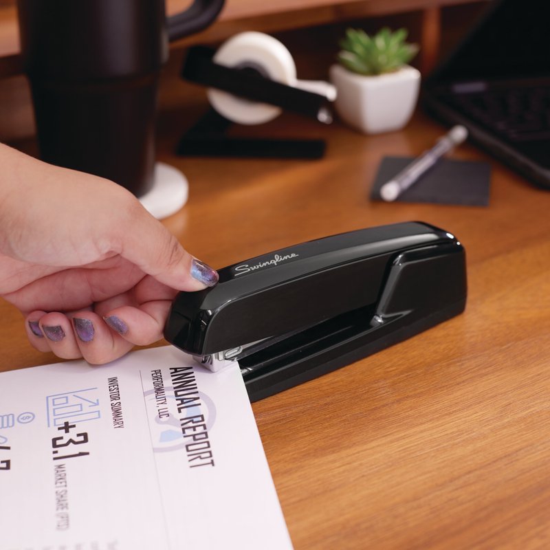 Heavy Duty Manual Stapler for Up to 25 Sheets - Black, Pack Options