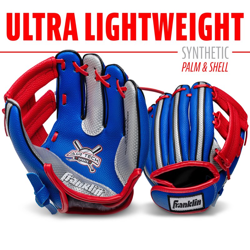 Kids Teeball Glove and Ball Set - 9 Inch, Lightweight, Right Hand Throw