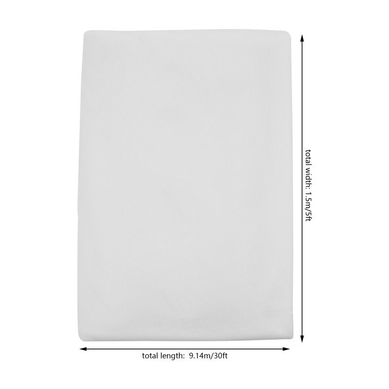 White Ceiling Drapes for Wedding - 6 Panels 5FT x 30FT Chiffon Backdrop