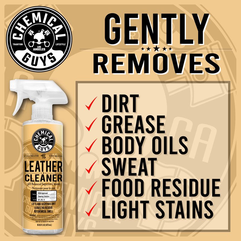 Leather Care Kit for Cleaning & Conditioning Leather Goods - Includes Cleaner, Conditioner & Tools