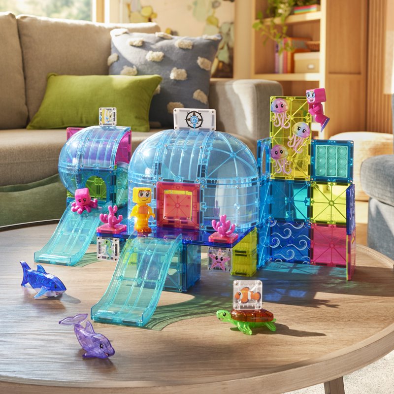 Magnetic Construction Set Undersea Adventure 58-Piece Playset for Kids