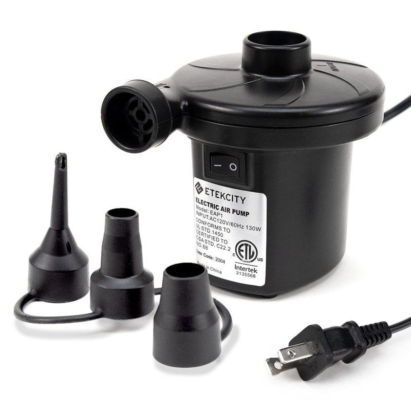 Electric Air Pump for Inflatable Pools Air Mattresses & Toys Portable Fast Inflator