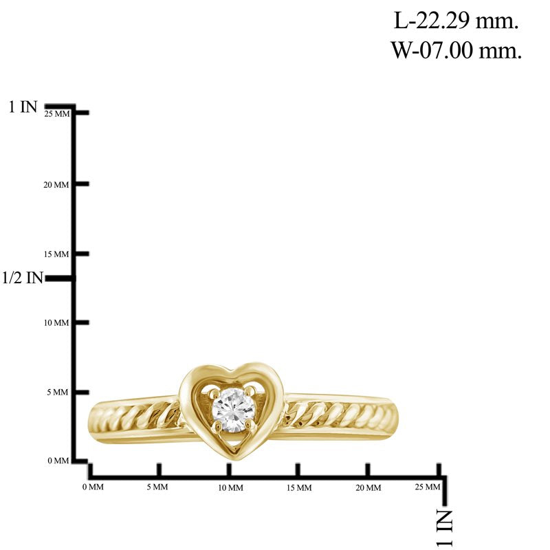Diamond Accent 14K Gold-Plated Silver Ring Set for Women – Multiple Sizes