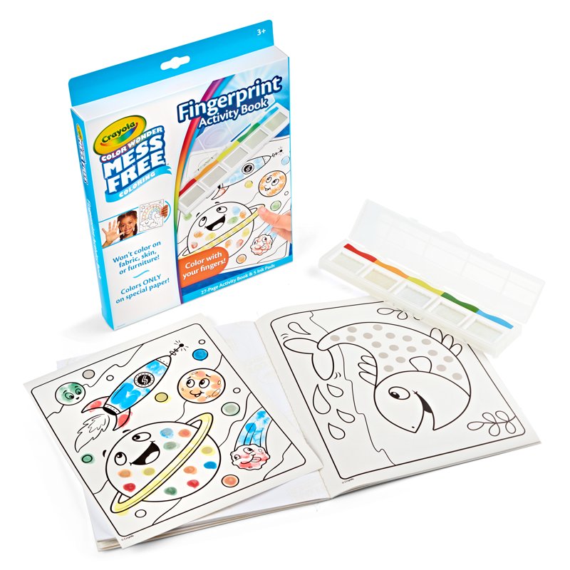 Mess-Free Coloring Activity Book for Toddlers - 27 Pages, Travel Art Supplies