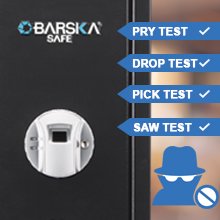 Biometric Gun Safe - Quick-Access Rifle Safe with Fingerprint & Steel Construction