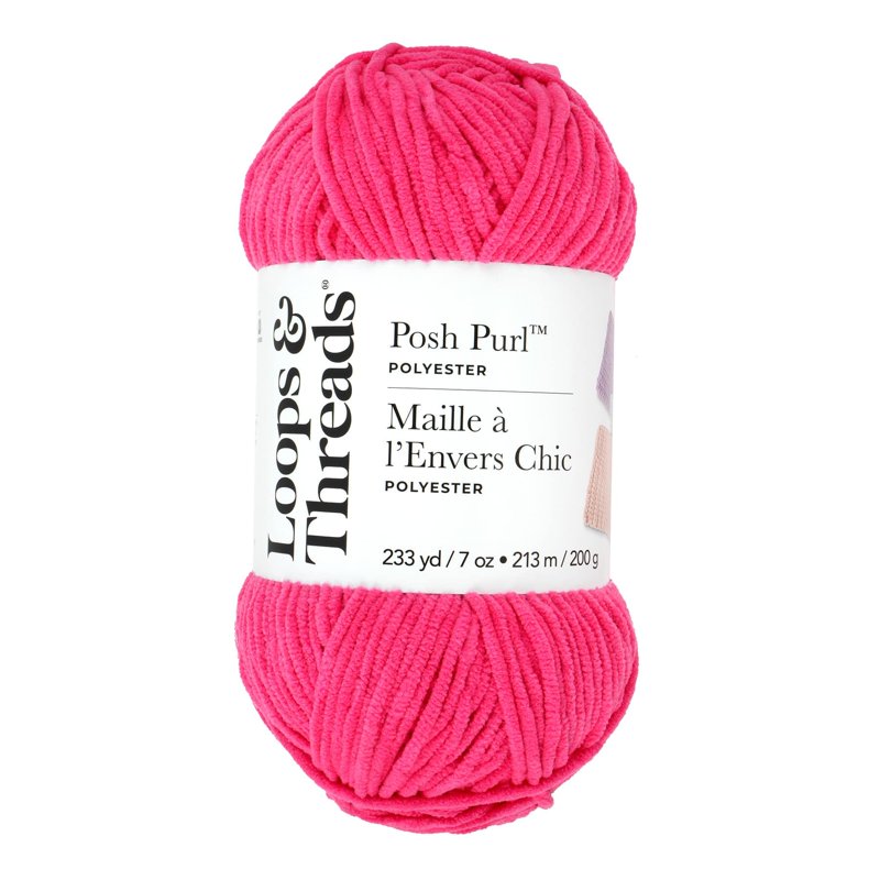 Bulky Polyester Yarn for Knitting & Crochet - Soft Plush Chenille for Blankets & Accessories