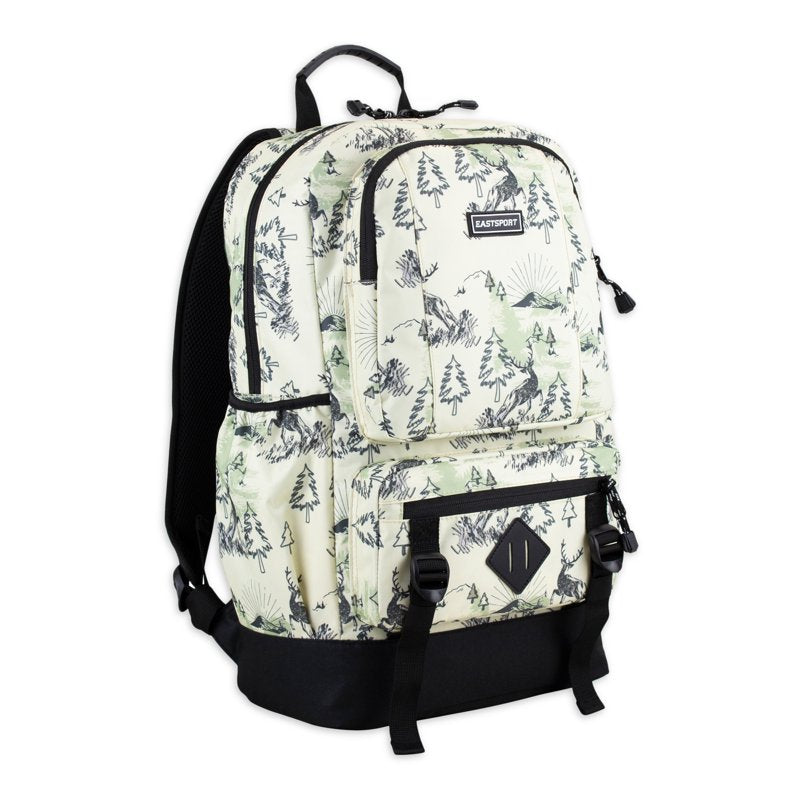 Unisex Laptop Backpack with Deer Print - School & Travel Carryall