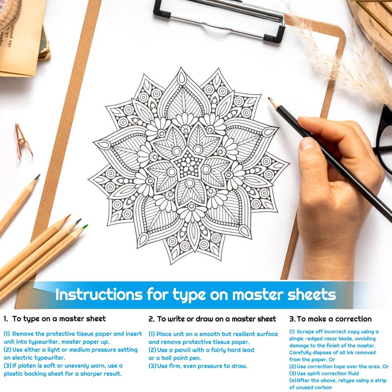 Tattoo Transfer Paper Kit 35 Sheets A4 Size for Stencil Transfer & Tattooing
