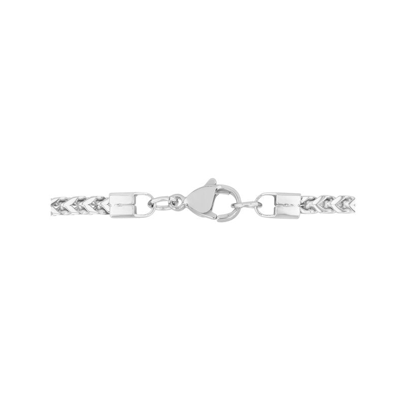Men's Silver-Tone Stainless Steel Franco Chain Necklace 20 Inches
