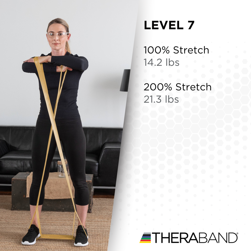 Resistance Bands with Loops - 5 Foot Non-Latex Elastic Workout Bands for Rehab & Fitness