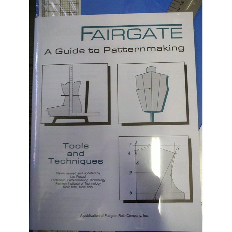 Fashion Pattern Making Kit with Rulers and Book - 4-Piece Set in Cm