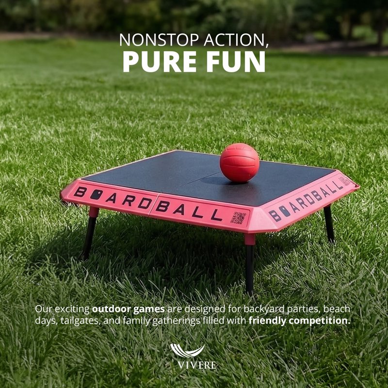 Portable Volleyball Board Game Set with Pump - Indoor & Outdoor Play