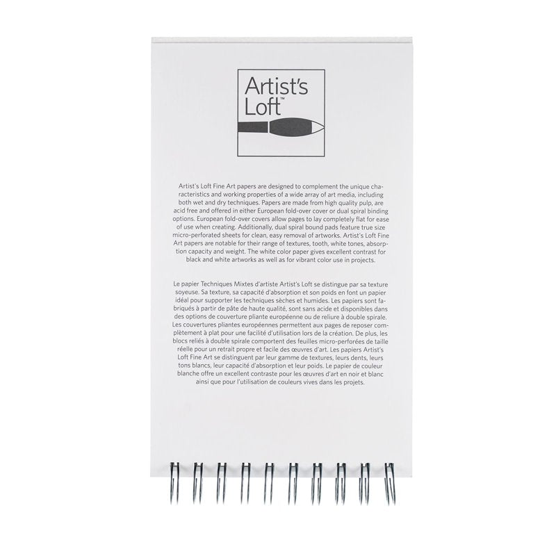 Artist's Loft Drawing Pad 5.5 x 8.5 Inches - 12 Pack Art Paper for Dry Media