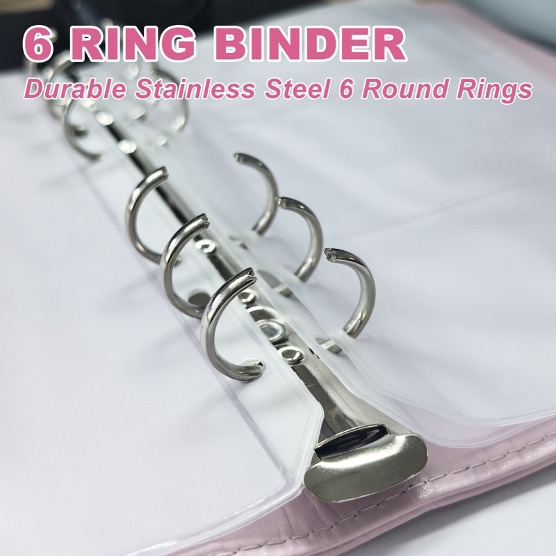 2 Pack Budget & Saving Challenge Binders with Sheets & Envelopes - A6 Money Organizer Set