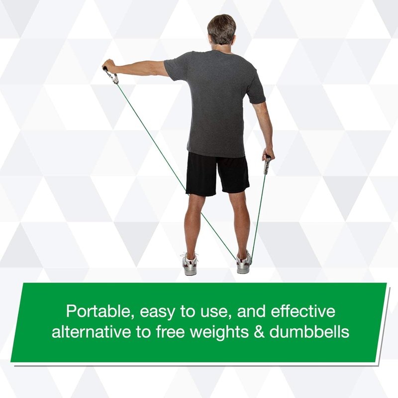 Heavy Resistance Latex Tubing with Soft Handles - Full-Body Workout, Rehabilitation