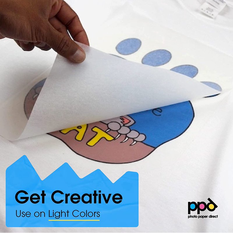 40 Sheets Printable Iron-On Transfer Paper for Fabric T-Shirts & Crafts