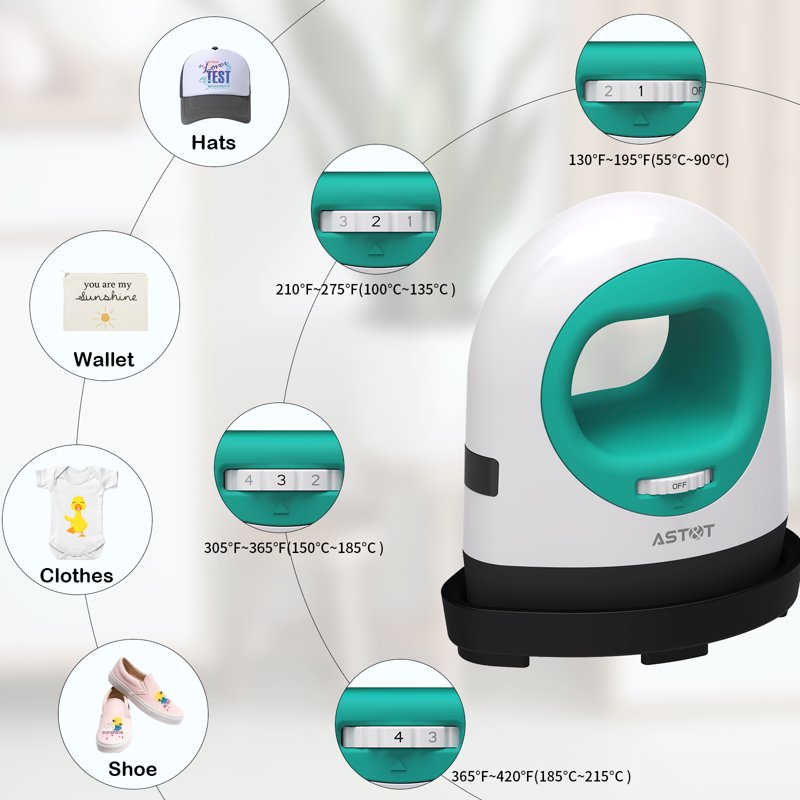 Portable Mini Heat Press Machine for HTV Sublimation DIY Projects