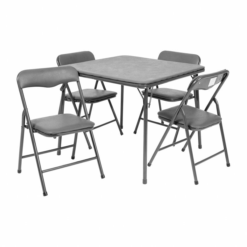Kids Folding Activity Table and Chair Set - 4 or 5 Piece Space-Saving Play Furniture