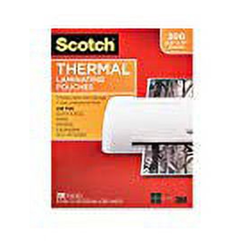 3M Commercial Thermal Laminating Pouches 3 Mil Size - Menu
