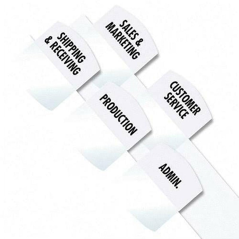 Laser Printable Index Tabs 1 1/8 x 1 1/4 White 375 Pack - Office Organization