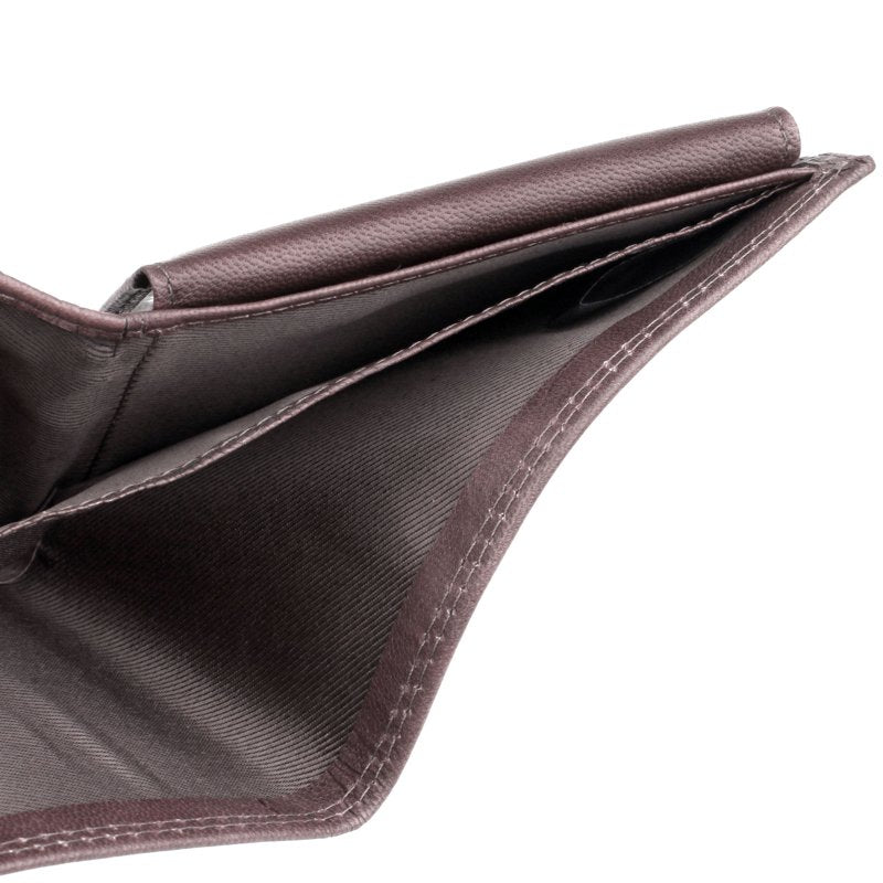Men's Leather Credit Card Billfold Wallet with Removable Card Case