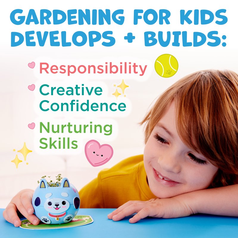 Kids Plant-A-Pet Puppy Gardening & Craft Kit - DIY Arts & Crafts for Kids 6+