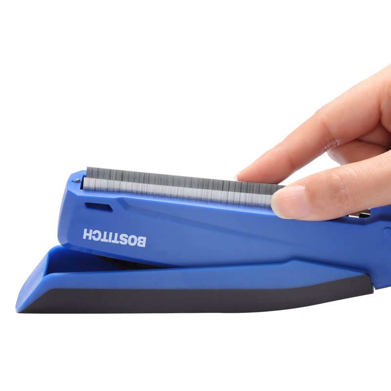 Bostitch InPower Spring-Powered Desktop Stapler, 20-Sheet Capacity - Blue (Variation: Blue, Single)