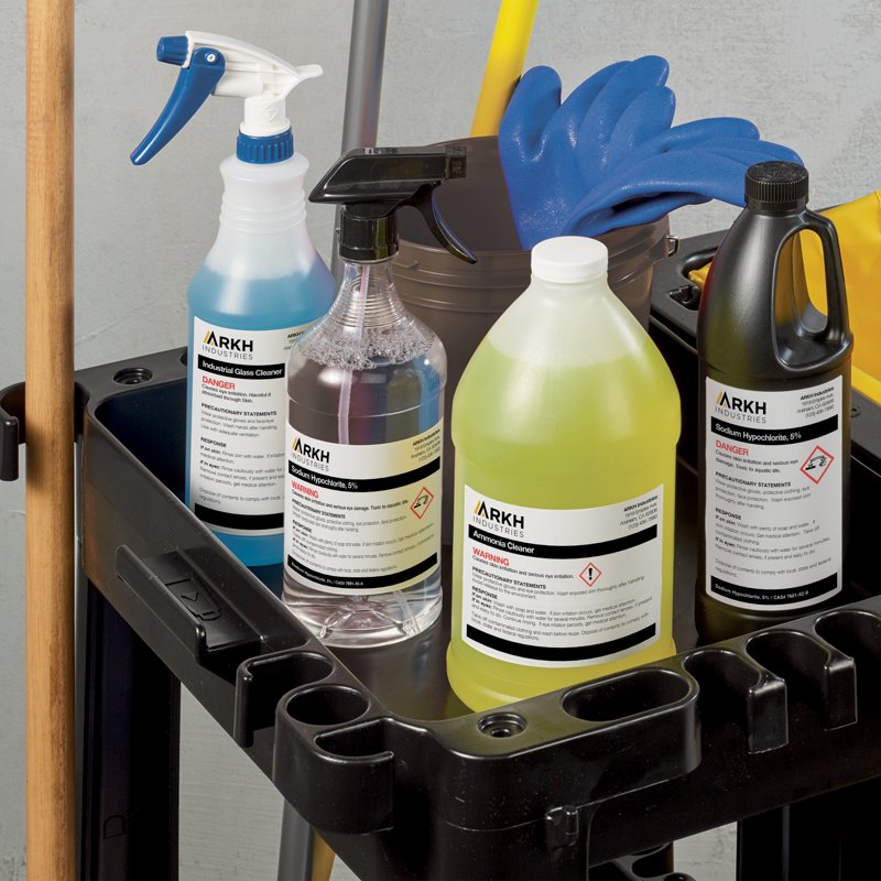 GHS Chemical Labels for Laser Printers Waterproof & UV Resistant - 200 Labels