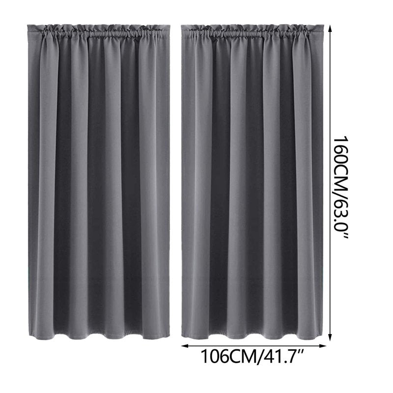 Blackout Curtains Thermal Insulated Grommet Panels for Bedroom Living Room