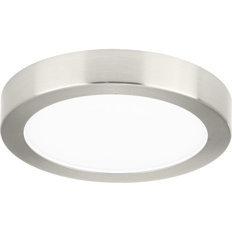 Edgelit Round Trim Ring in Brushed Nickel for Lighting Fixtures